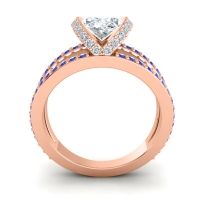 Modern Oval Halo Narmara Ring