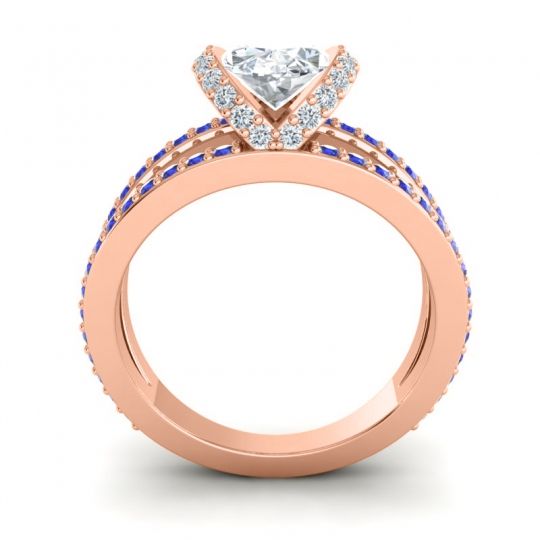 Modern Oval Halo Narmara Ring