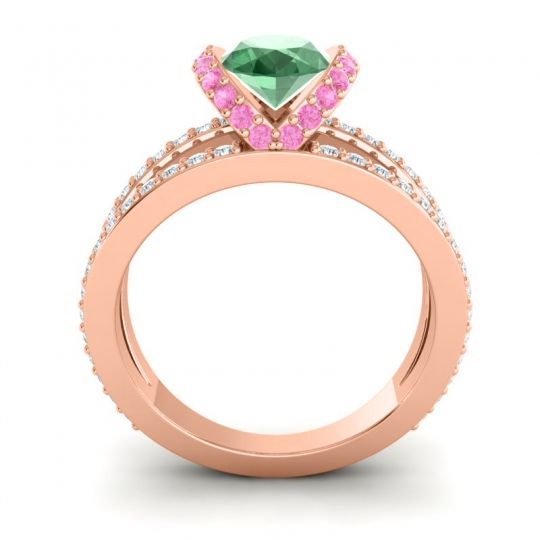 Modern Oval Halo Narmara Ring