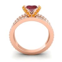 Modern Oval Halo Narmara Ring