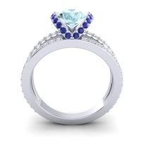 Modern Oval Halo Narmara Ring