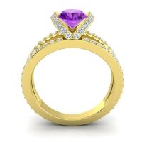 Modern Oval Halo Narmara Ring