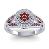 Statement Floral Pave Nalya Ring