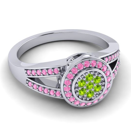 Statement Floral Pave Nalya Ring