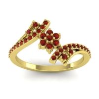 Garnet Fashion Ring In 18k Yellow Gold – Anvaya Simple Ring