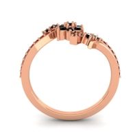 Simple Floral Pave Bypass Anvaya Ring