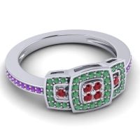 Statement Pave Mandura Ring