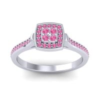 Pink Tourmaline Fashion Ring In Palladium – Kazipu Statement Ring