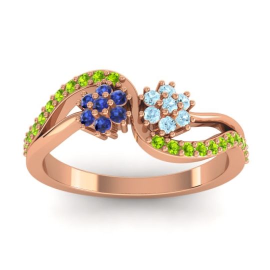 Simple Floral Pave Prabadara Ring