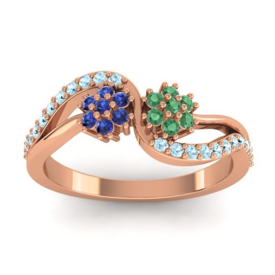 Simple Floral Pave Prabadara Ring