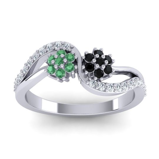Simple Floral Pave Prabadara Ring
