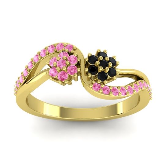 Simple Floral Pave Prabadara Ring