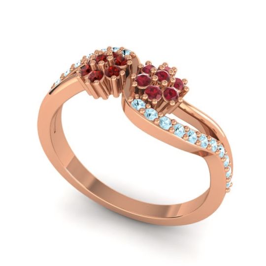 Simple Floral Pave Prabadara Ring