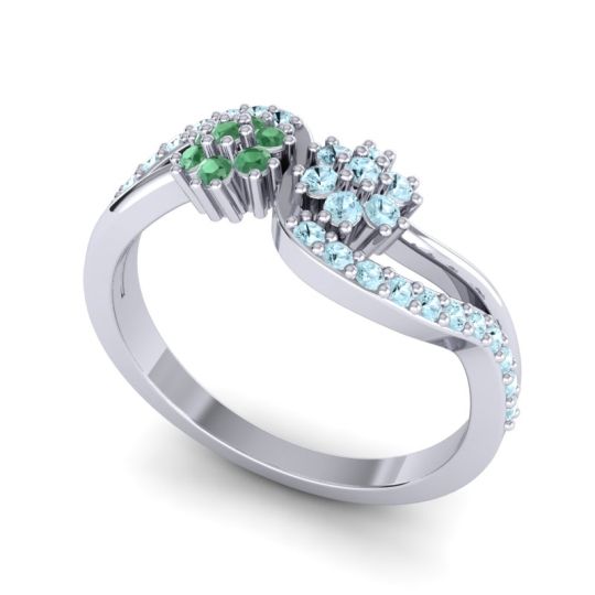 Simple Floral Pave Prabadara Ring