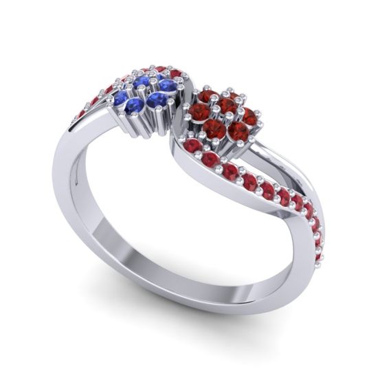 Simple Floral Pave Prabadara Ring