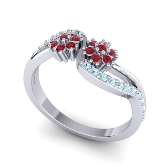 Simple Floral Pave Prabadara Ring