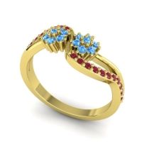 Simple Floral Pave Prabadara Ring