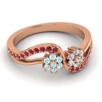 Simple Floral Pave Prabadara Ring