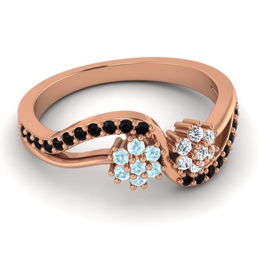 Simple Floral Pave Prabadara Ring