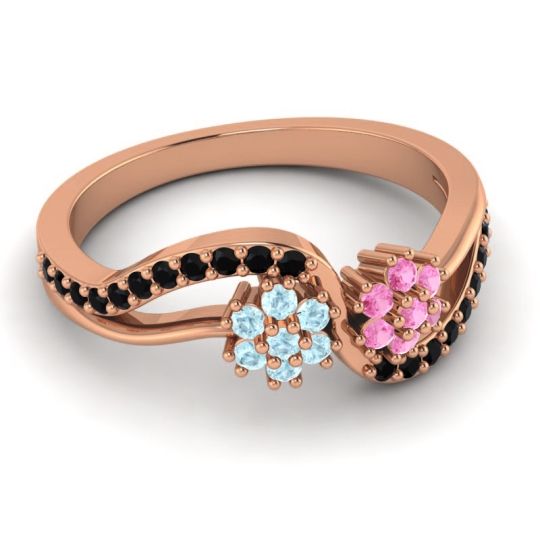 Simple Floral Pave Prabadara Ring