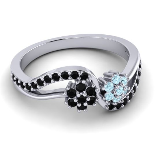 Simple Floral Pave Prabadara Ring