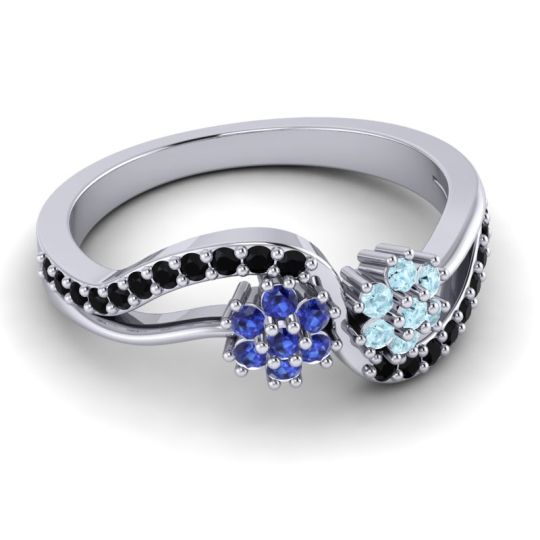 Simple Floral Pave Prabadara Ring