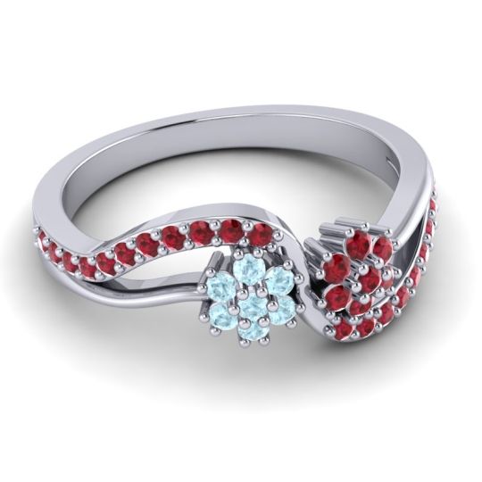 Simple Floral Pave Prabadara Ring