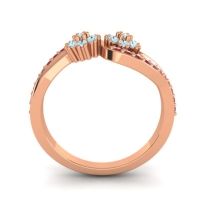Simple Floral Pave Prabadara Ring