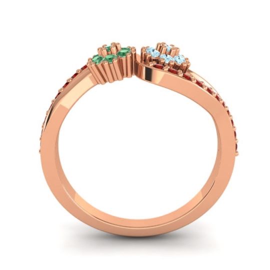 Simple Floral Pave Prabadara Ring