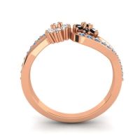 Simple Floral Pave Prabadara Ring