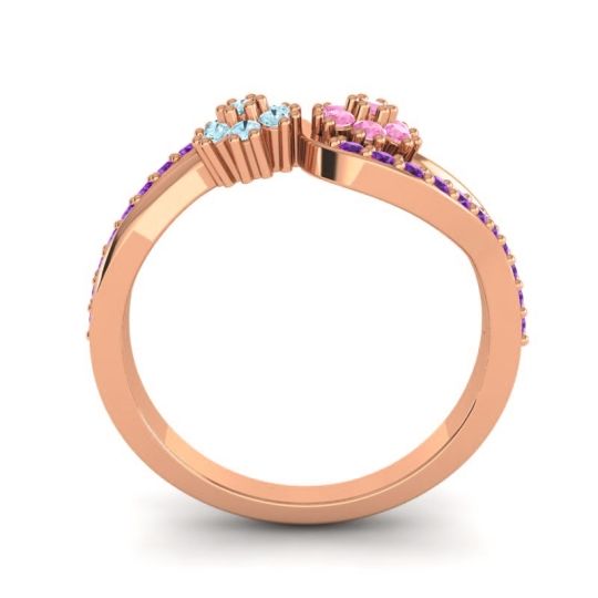 Simple Floral Pave Prabadara Ring