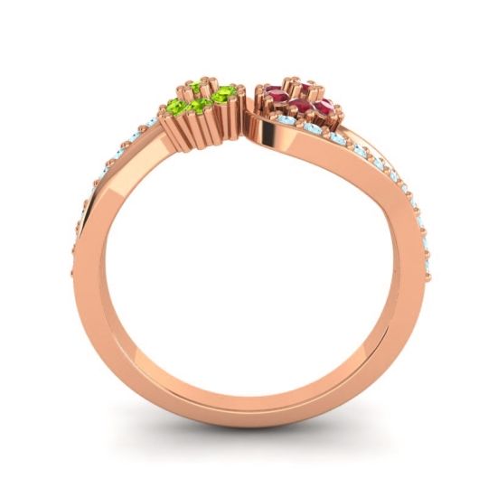 Simple Floral Pave Prabadara Ring