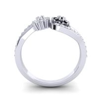 Simple Floral Pave Prabadara Ring