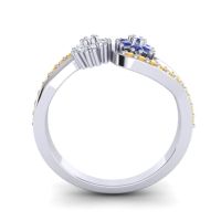 Simple Floral Pave Prabadara Ring