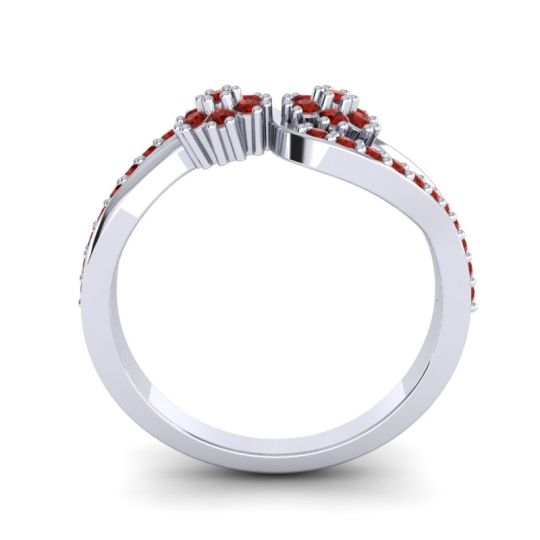 Simple Floral Pave Prabadara Ring