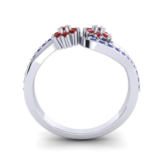 Simple Floral Pave Prabadara Ring