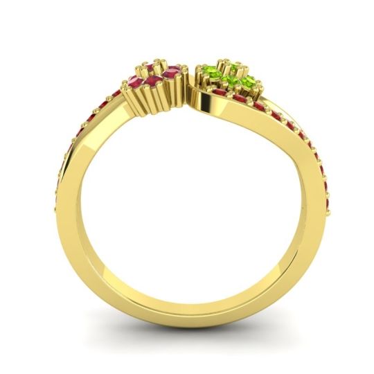 Simple Floral Pave Prabadara Ring