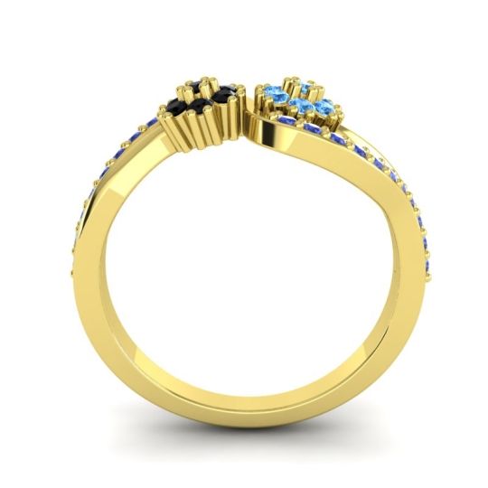 Simple Floral Pave Prabadara Ring