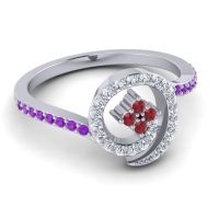 Simple Pave Valaya Ring