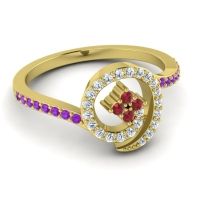 Simple Pave Valaya Ring