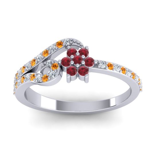 Petite Floral Karbudara Ring