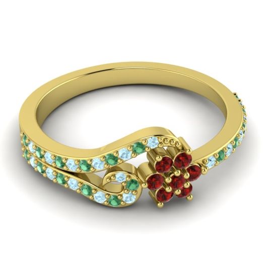 Petite Floral Karbudara Ring