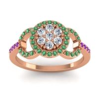 Statement Floral Pave Zirisa Ring
