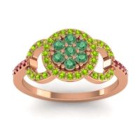 Statement Floral Pave Zirisa Ring