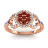 Statement Floral Pave Zirisa Ring