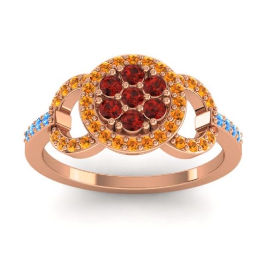 Statement Floral Pave Zirisa Ring