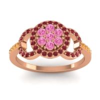 Statement Floral Pave Zirisa Ring