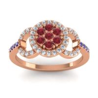 Statement Floral Pave Zirisa Ring