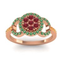 Statement Floral Pave Zirisa Ring