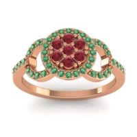 Statement Floral Pave Zirisa Ring